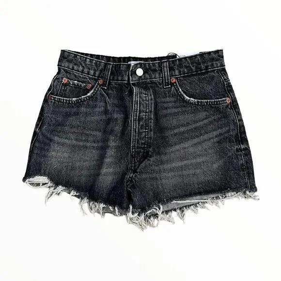 ZARA | Anthracite Gray | STRAIGHT CUT SHORTS - Picture 2 of 8